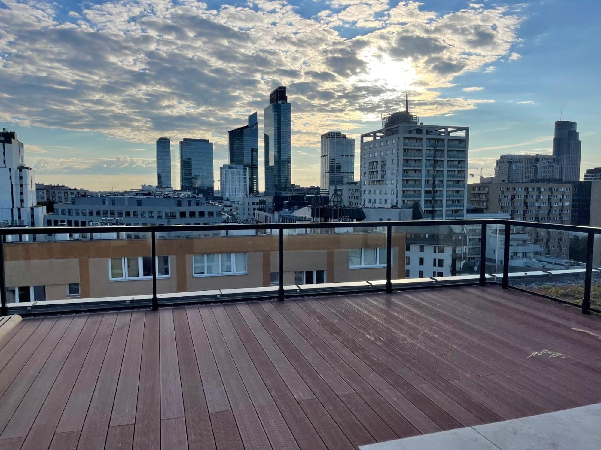 Sienna 65 - Taras Na Dachu Z Panorama 360 Na Warszawe -Roof Terrace With A Beautiful View - Prywatny Balkon - Private Balcony - Better Rental Warschau Exterior foto